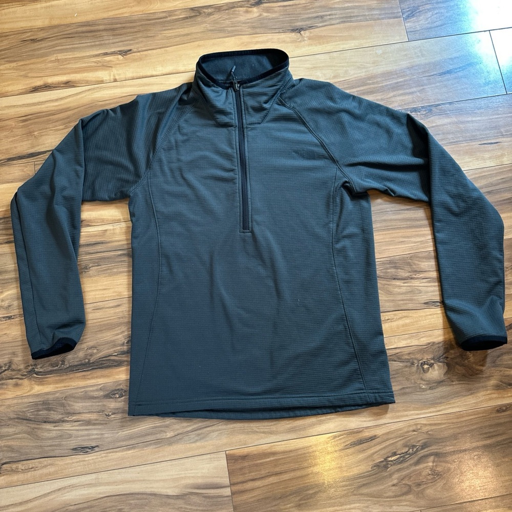 The North Face Borod Pullover Mens Medium 1/4 Zip Fleece Dark Gray